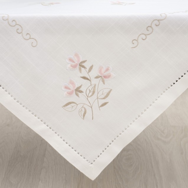 Τραπεζομάντηλο Dimeco 140x140 Yg-xj Ecru