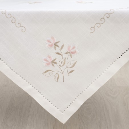 Τραπεζομάντηλο Dimeco 140x140 Yg-xj Ecru