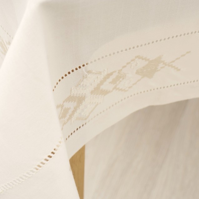 Τραπεζομάντηλο Dimeco 140x140 32960 Ecru