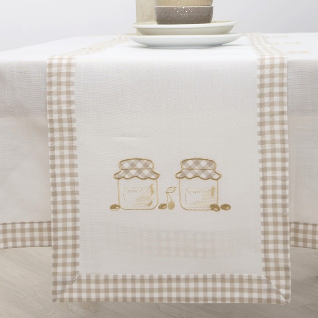 Τραπεζομάντηλο Dimeco 140x140 2219 Beige