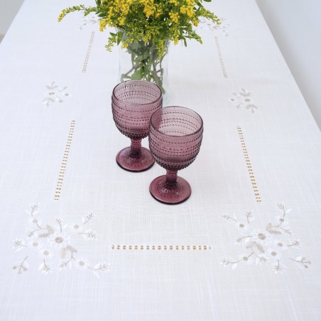 Σετ Τραπεζομάντηλο Με 12 Πετσέτες Dimeco 165x320 815 Ecru