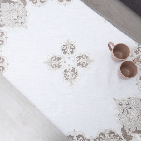 Τραπεζομάντηλο Dimeco 140x140 2134 Ecru