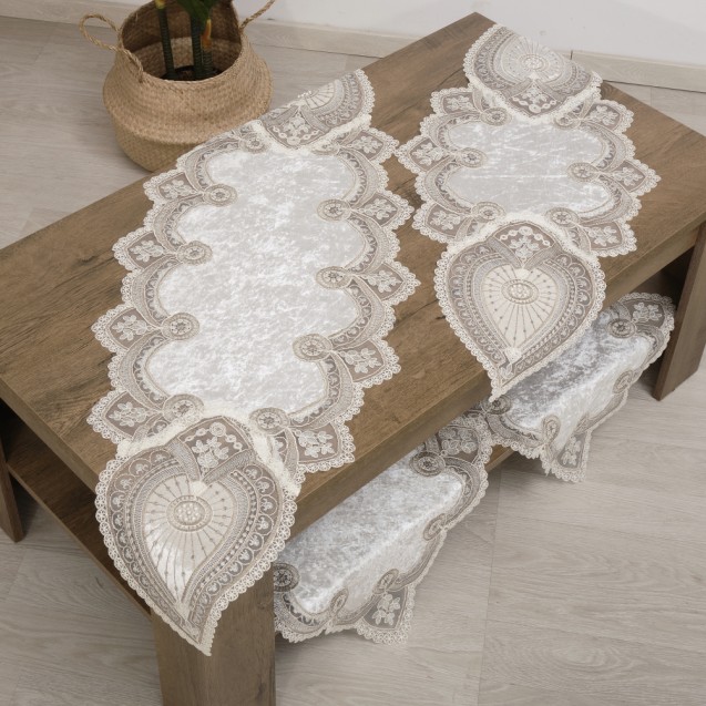 Τραπεζομάντηλο Dimeco 140x220 2131 Ecru