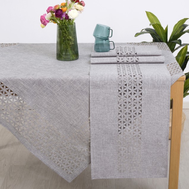 Τραπεζομάντηλο Dimeco 140x140 1413 Grey