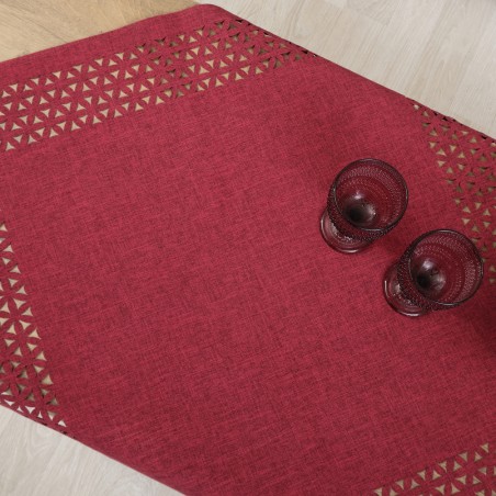Τραπεζομάντηλο Dimeco 140x140 1413 Burgundy