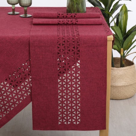 Τραπεζομάντηλο Dimeco 140x140 1413 Burgundy