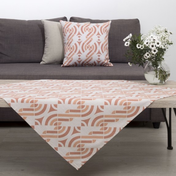 Καρέ Dimeco 85x85 Nora Terracotta