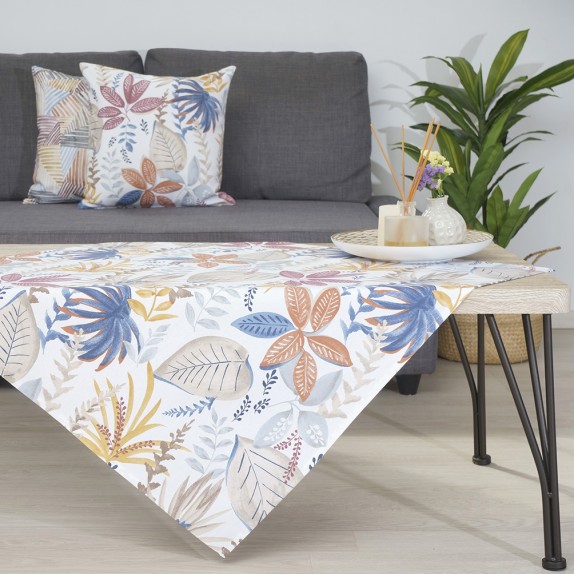 Καρέ Dimeco 85x85 Leaves Brown