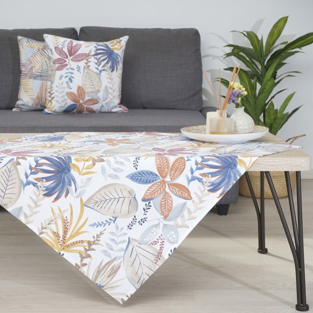 Καρέ Dimeco 85x85 Leaves Brown