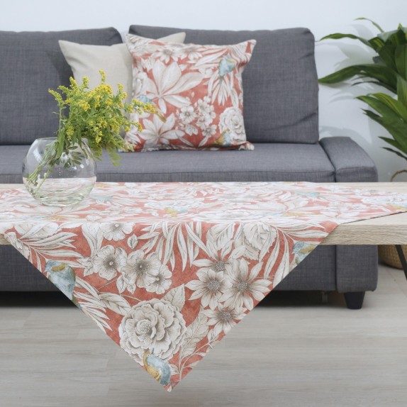 Καρέ Dimeco 85x85 Ivy Terracotta