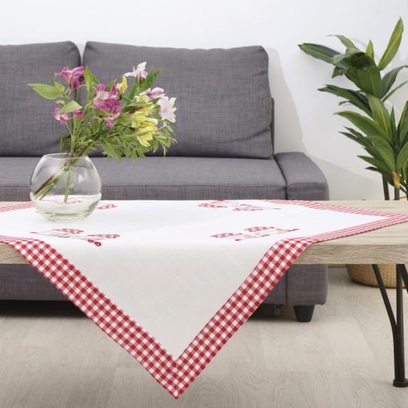 Καρέ Dimeco 90x90 2219 Red