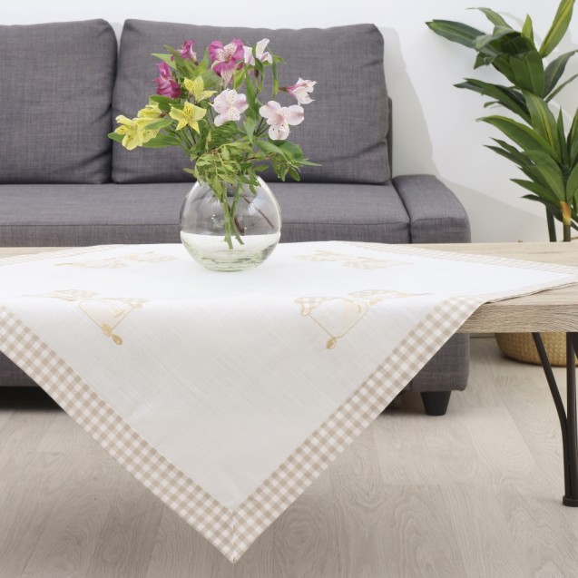 Καρέ Dimeco 90x90 2219 Beige