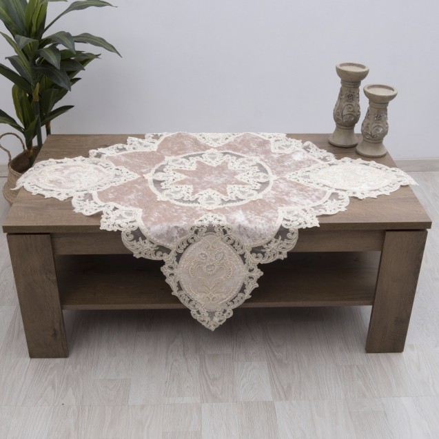 Καρέ Dimeco 85x85 9113 Beige