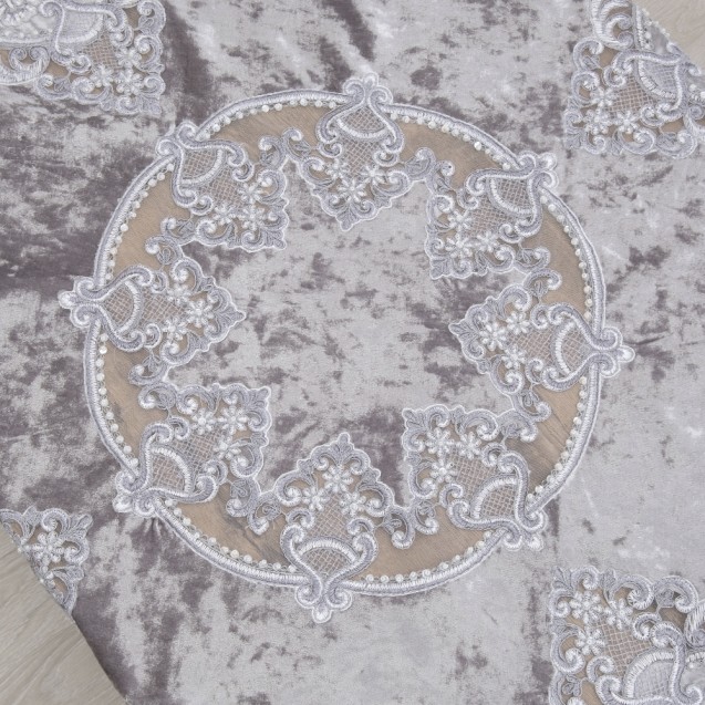 Σετ Σεμέν/Πετσετάκια 3Τμχ Dimeco 9113 Grey