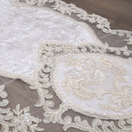 Σετ Σεμέν/Πετσετάκια 3Τμχ Dimeco 9113 Beige