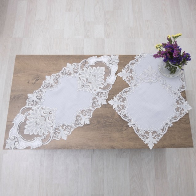 Σετ Σεμέν/Πετσετάκια 3Τμχ Dimeco 2134 Grey