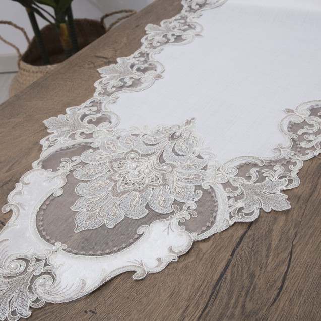 Σετ Σεμέν/Πετσετάκια 3Τμχ Dimeco 2134 Ecru