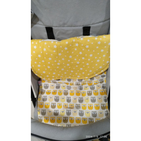 Κάλυμμα για Καρότσι 2 Οψεων So Sweet Line Κουκουβάγιες Σε Λευκό Φόντο/Αστέρια SL700054