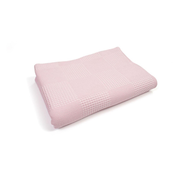 Κουβέρτα Πικέ Dimcol Μονόχρωμη 120X150 Ροζ 100% Cotton