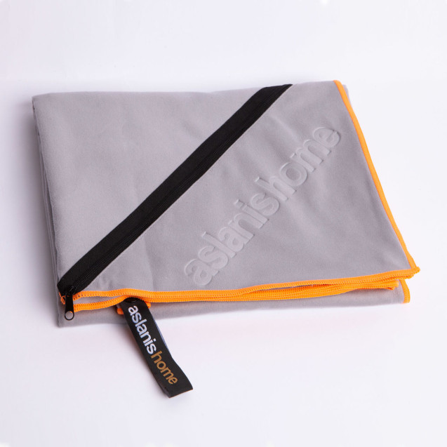 Πετσέτα Θαλάσσης Quick Dry Aslanis Home Γκρι...