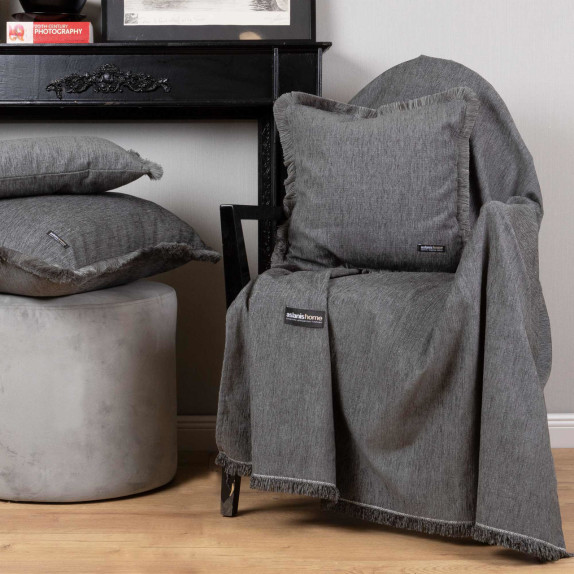 Ριχτάρι Τριθέσιου Aslanis Home Fοur Seasons  Γκρι 180x300