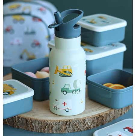 Παγούρι Ανοξείδωτο Διπλό Τοίχωμα Α Little Lovely Company Vehicles 350ml DBSSVE67