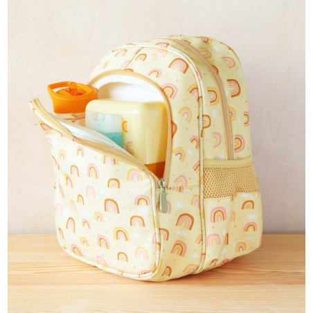 Σακίδιο Πλάτης με Ισοθερμική Θήκη A Little Lovely Company Rainbows 27x32x19 BPRAPI51