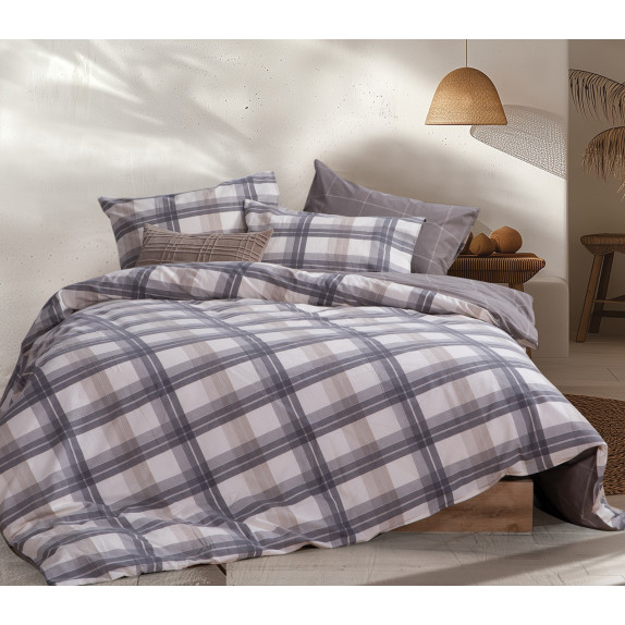 Σετ Σεντόνια King Size 4 Τεμαχίων Nef-Nef Charlie Grey...