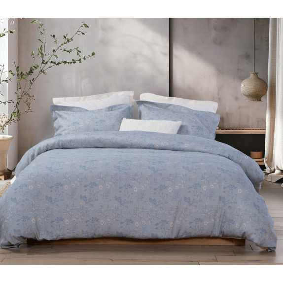 Σετ Σεντόνια Υπέρδιπλα 4 Τεμαχίων Nef-Nef Vista L.Blue...