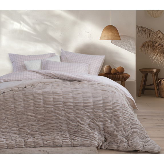 Κουβερτοπάπλωμα Υπέρδιπλο Nef-Nef Compose Greige 220x240