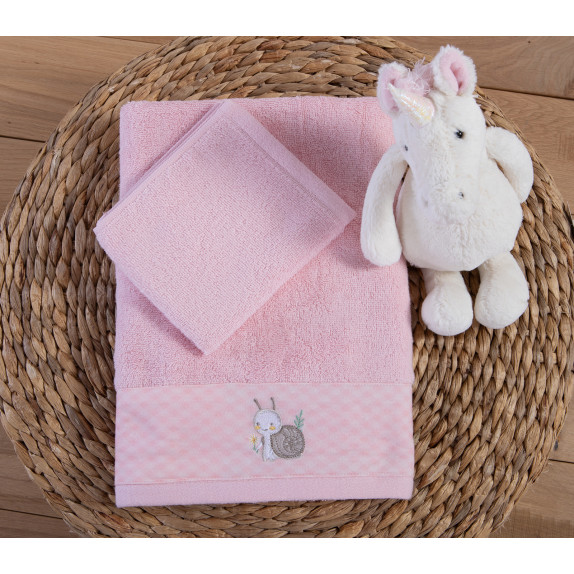 Σετ Βρεφικές Πετσέτες 2 Τεμαχίων Nef-Nef Cute Snail Light...