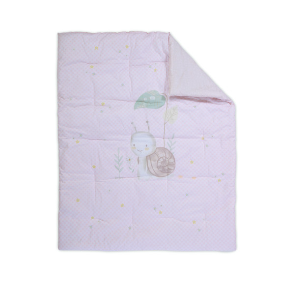 Βρεφικό Πάπλωμα Nef-Nef Cute Snail Pink 110x140