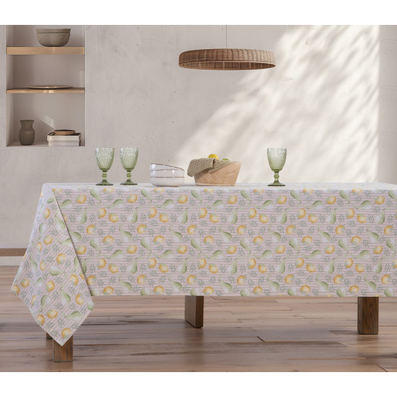 Αλέκιαστο Τραπεζομάντηλο Nef-Nef Pearfect Beige 140x140