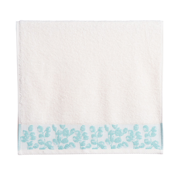 Πετσέτα Προσώπου Nef-Nef Odete Ecru/Green 50x90