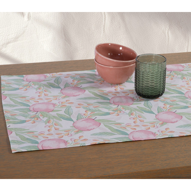 Τραβέρσα Nef-Nef Apples Ecru 45x140