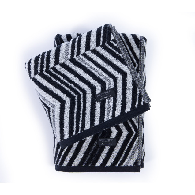 Πετσέτα Σώματος Nef-Nef Armin Grey/Black 70x140