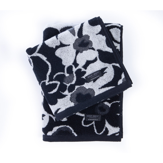 Πετσέτα Σώματος Nef-Nef Blossen Grey/Black 70x140