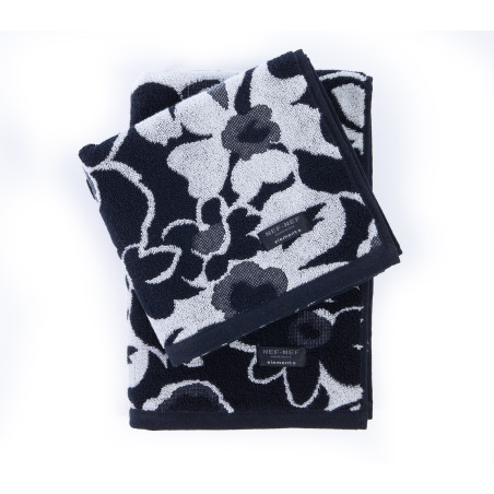Πετσέτα Προσώπου Nef-Nef Blossen Grey/Black 50x90