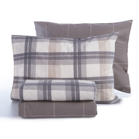 Σετ Σεντόνια King Size 4 Τεμαχίων Nef-Nef Charlie Grey 270x260