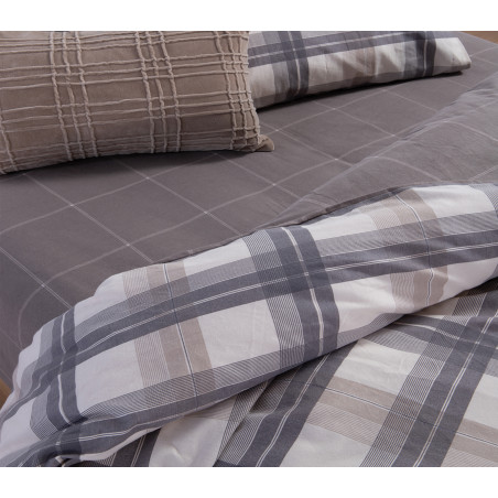 Σετ Σεντόνια King Size 4 Τεμαχίων Nef-Nef Charlie Grey 270x260