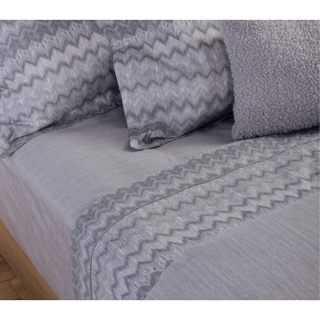 Σετ Σεντόνια Υπέρδιπλα 4 Τεμαχίων Nef-Nef Energy Grey 240x270