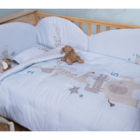 Βρεφικό Πάπλωμα Nef-Nef Favorite Toys Indonesia L.Blue 110x140