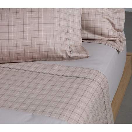 Σετ Παπλωματοθήκη Υπέρδιπλη 3 Τεμαχίων Nef-Nef Gren Beige 240x230