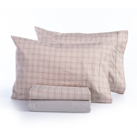 Σετ Σεντόνια Υπέρδιπλα 4 Τεμαχίων Nef-Nef Gren Beige 240x270