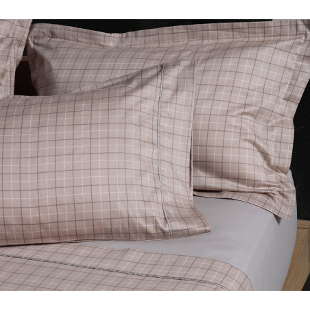 Σετ Σεντόνια Υπέρδιπλα 4 Τεμαχίων Nef-Nef Gren Beige 240x270