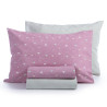Σετ Παιδικά Σεντόνια Μονά 3 Τεμαχίων Nef-Nef Hearts Look Deep Pink 170x260