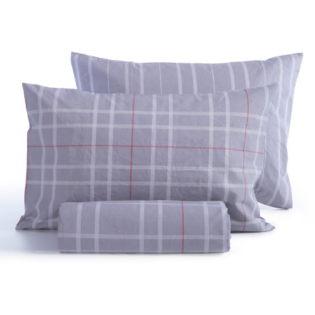 Σετ Σεντόνια Υπέρδιπλα 4 Τεμαχίων Nef-Nef Highlar Grey 240x270