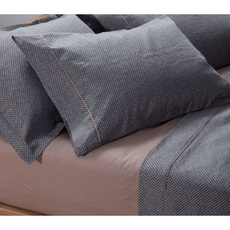 Σετ Σεντόνια Υπέρδιπλα 4 Τεμαχίων Nef-Nef Krampus Denim 240x270