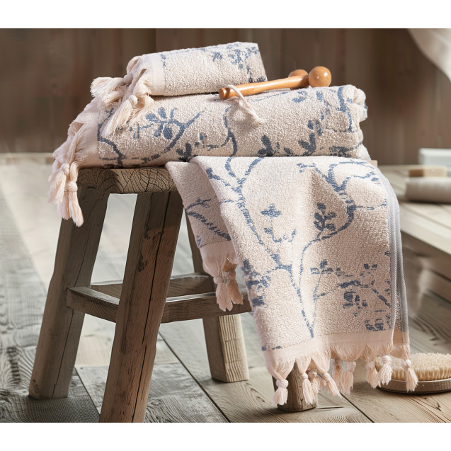 Πετσέτα Προσώπου Nef-Nef Livery Ecru 50x90