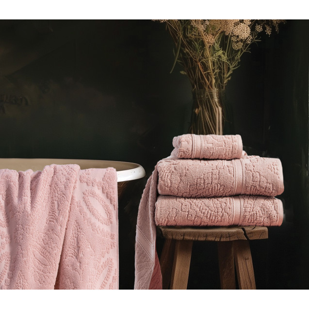 Πετσέτα Προσώπου Nef-Nef Louiza Pink 50x90